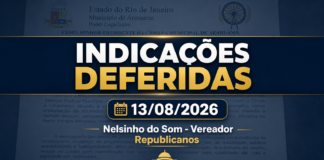Indicações deferidas: Cinco novas indicações reforçam pavimentação e infraestrutura em Araruama