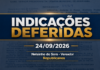 Cinco bairros recebem indicações de infraestrutura na sessão realizada no dia 24/09